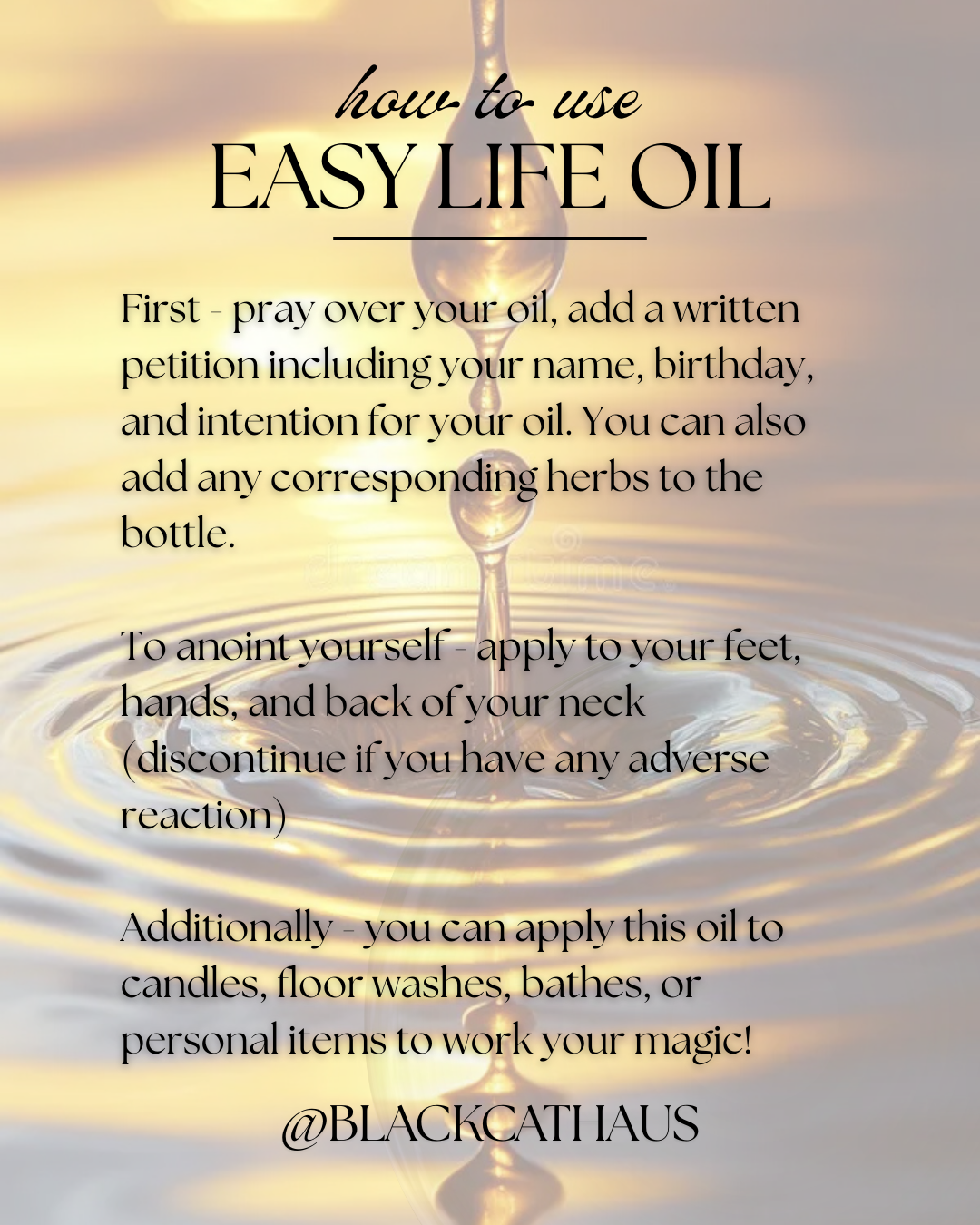 Easy Life Oil